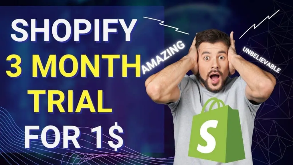 SHOPIFY FREE TRIAL 3 MONTHS FOR $1 PER MONTH!! HURRY BEFORE THERE IS NO MORE PLACE!!
