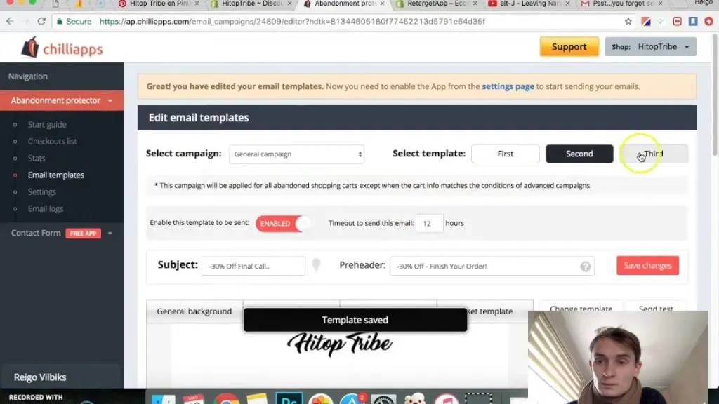 5. Shopify Case Study - Installing Apps - Cart Recovery - Printed Shoes Dropshipping