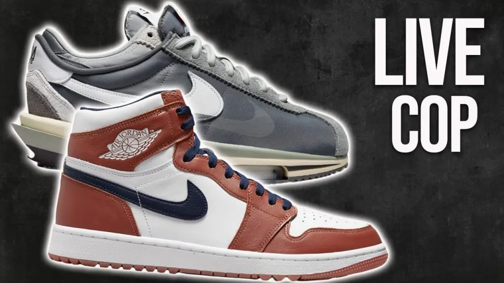 Live Cop : Eastside Golf Jordan 1s Sacai Cortez 'iron Grey' & Potential Supreme Air Force 1 Restock