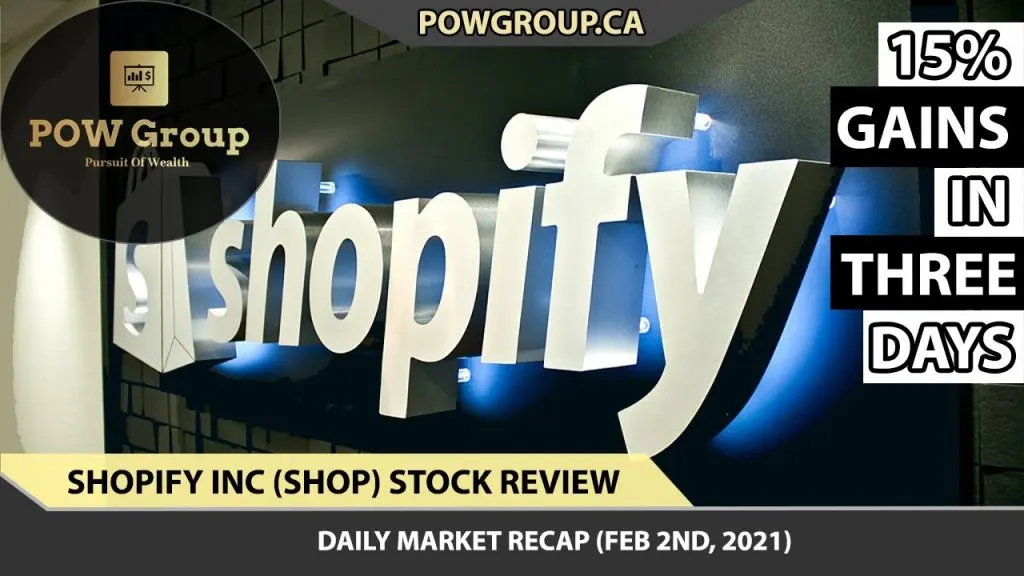 SHOPIFY INC Stock Almost 15% Gain In 3 Days | Why Is SHOP Up Today? | Stock Market Review FEB 2 2021